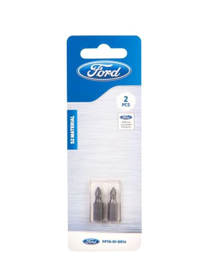 Ford 2-Piece Screw Driving Bit Set Silver - Image 1