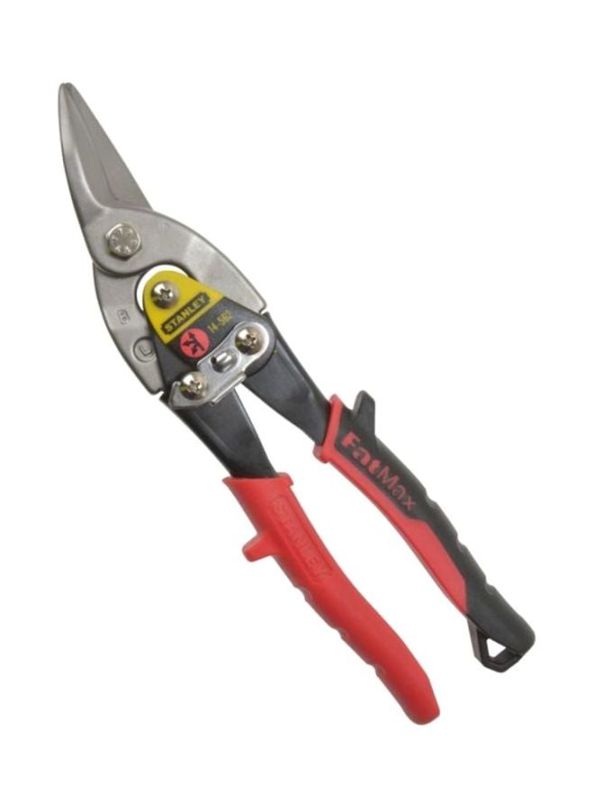 Stanley Fatmax Left Curve Compound Action Aviation Snips Red/Silver/Black 250mm  - Image 2