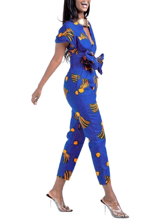 Generic - African Multi Way Wearing Jumpsuit Blue - Image 1