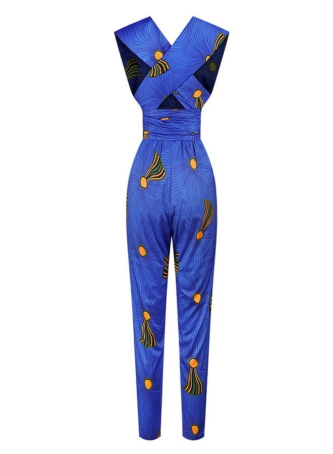 Generic - African Multi Way Wearing Jumpsuit Blue - Image 1