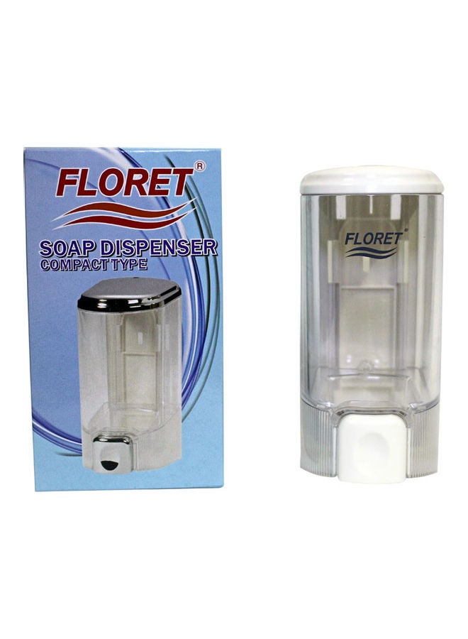 Floret Plastic Soap Dispenser White 200ml 
