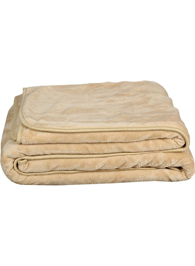 snooze Winter Bed Blanket 2.6Kg cotton Beige 165x220cm