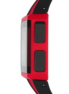 DIESEL Chopped Rectangle Shape Silicone Strap Digital Wrist Watch 38 mm - Red - DZ1923  - Image 3