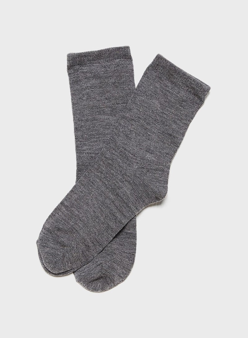 NAME IT Pack 4 Kids Invisible Socks Grey  - Image 3