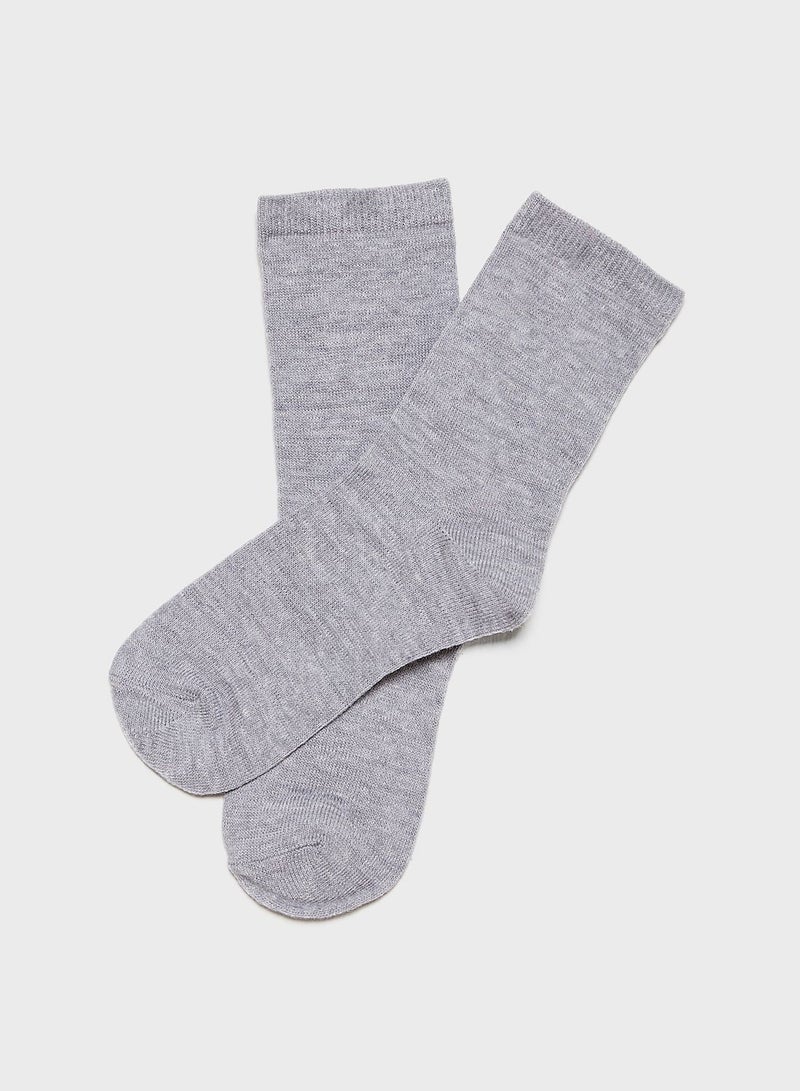 NAME IT Pack 4 Kids Invisible Socks Grey  - Image 4