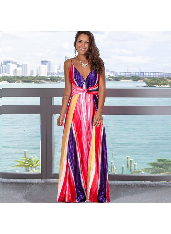Beach Holiday Long Dress Multicolour