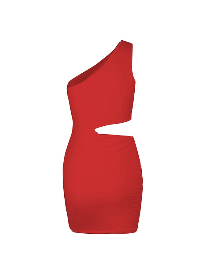 Bodycon Nightclub Party Mini Dress Red - Image 2