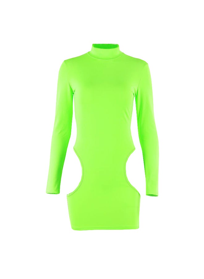 Party Night Club Bodycon Mini Skinny Dress Green - Image 1