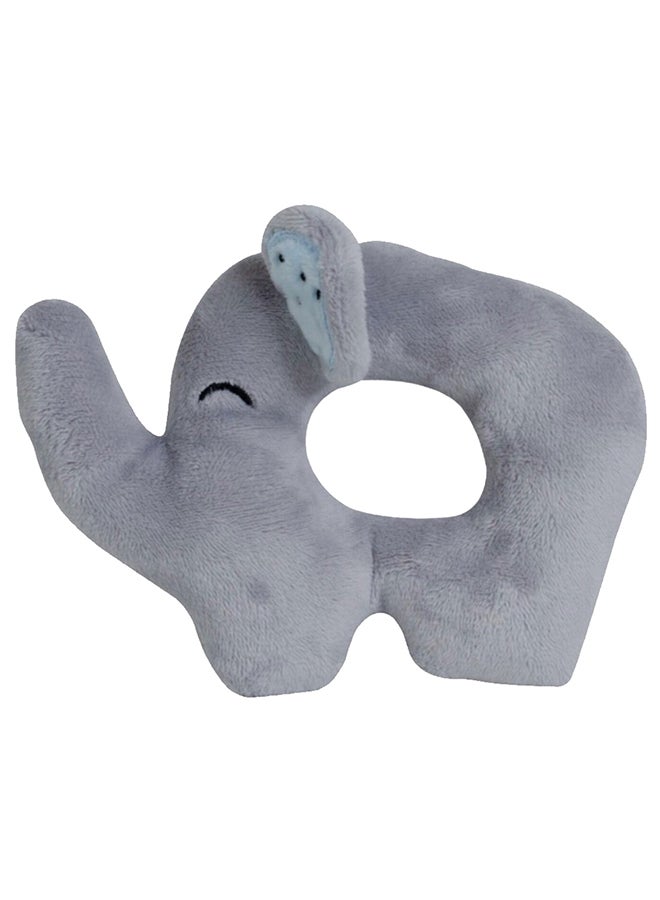 Babyworks Bibibaby Cuddle Rattle Elly Elephant - Grey 7 x12x18cm  - Image 1