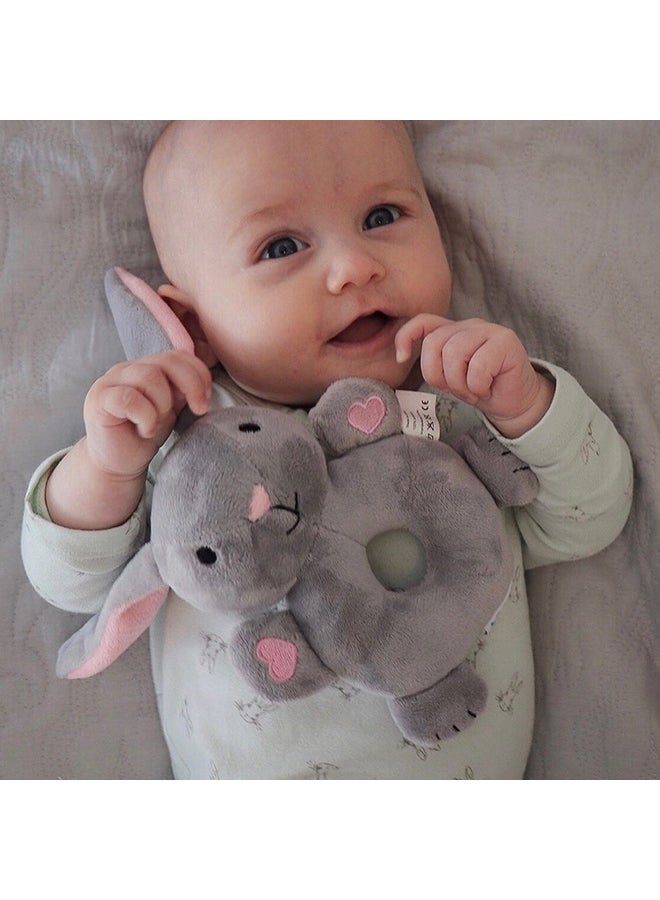 Babyworks - Bibibaby Cuddle Rattle Bella Bunny - Pink 10 x12x18cm - Image 1
