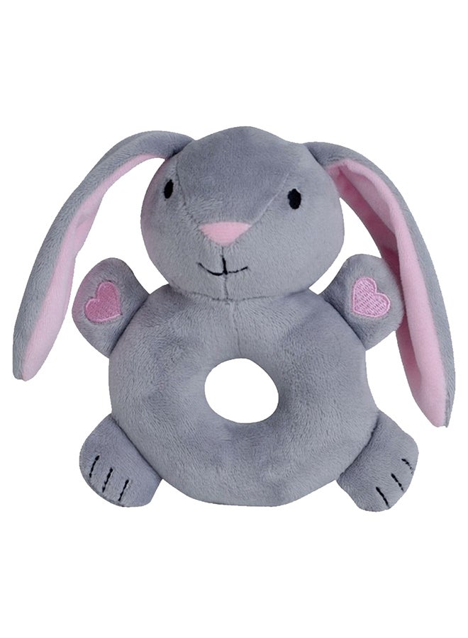 Babyworks - Bibibaby Cuddle Rattle Bella Bunny - Pink 10 x12x18cm - Image 1