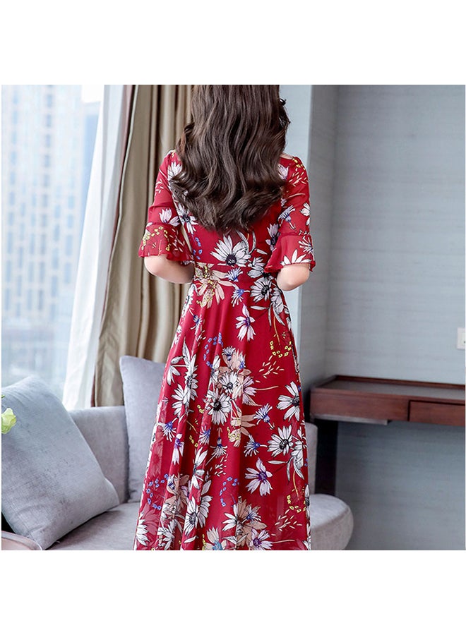 Generic - Spring Summer Floral Dress Multicolour - Image 1
