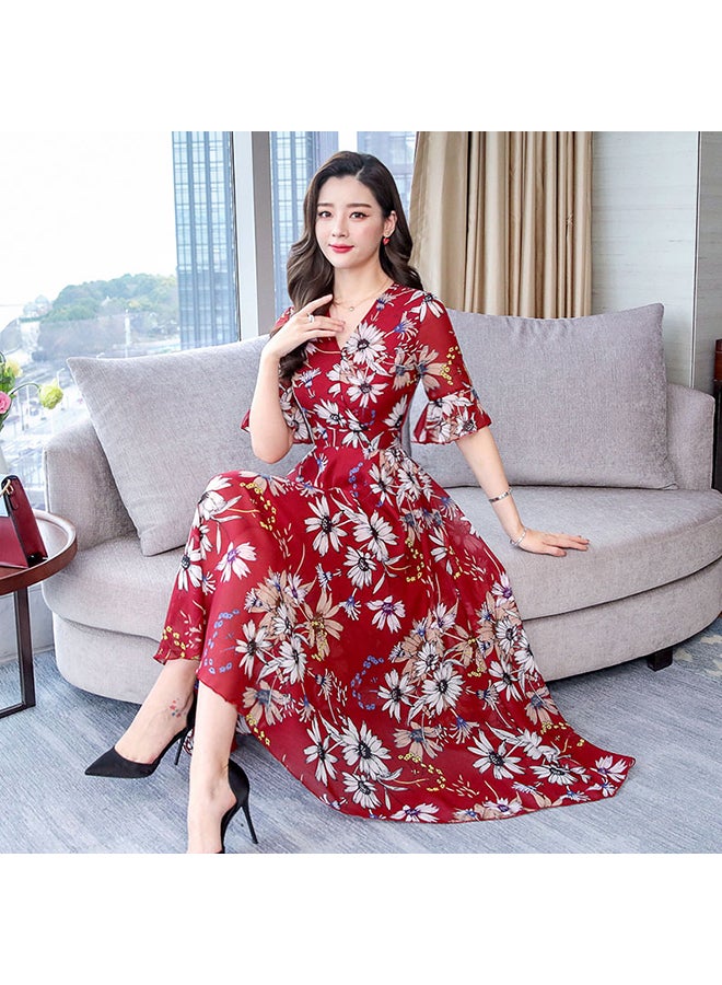 Generic - Spring Summer Floral Dress Multicolour - Image 1