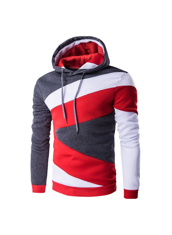Men's Fashion Color Matching Casual Hoodie Multicolour - Image 1