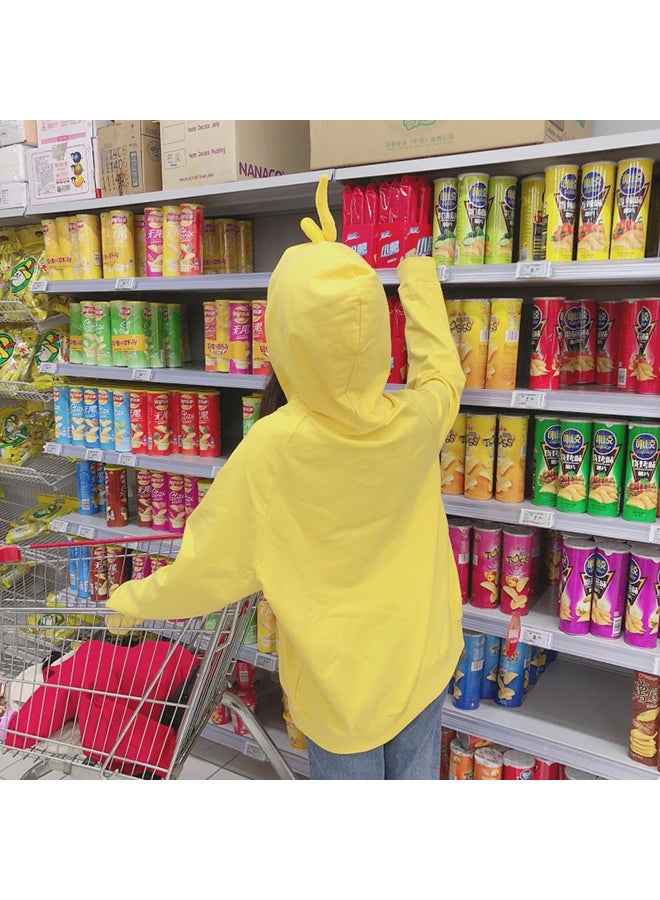 Cute Teletubby Design Hoodie Yellow - Image 2