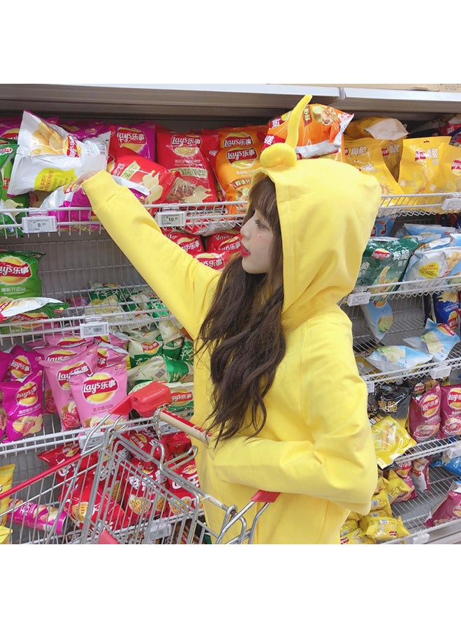 Cute Teletubby Design Hoodie Yellow - Image 3