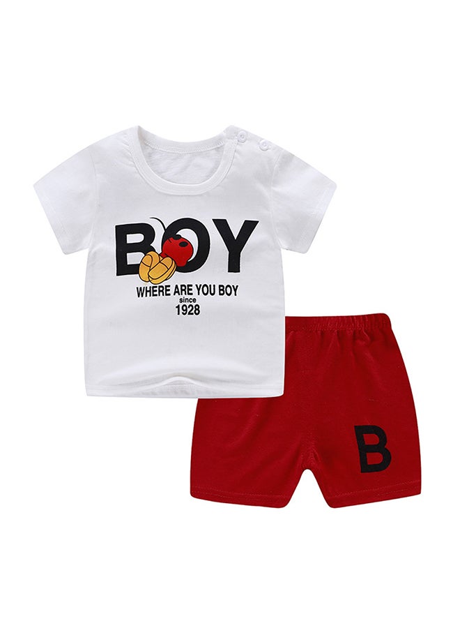 2 Piece Baby Short Sleeved Children Wear Multicolour 