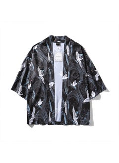 Generic Short Sleeve Cotton Shirt Black  - Image 1
