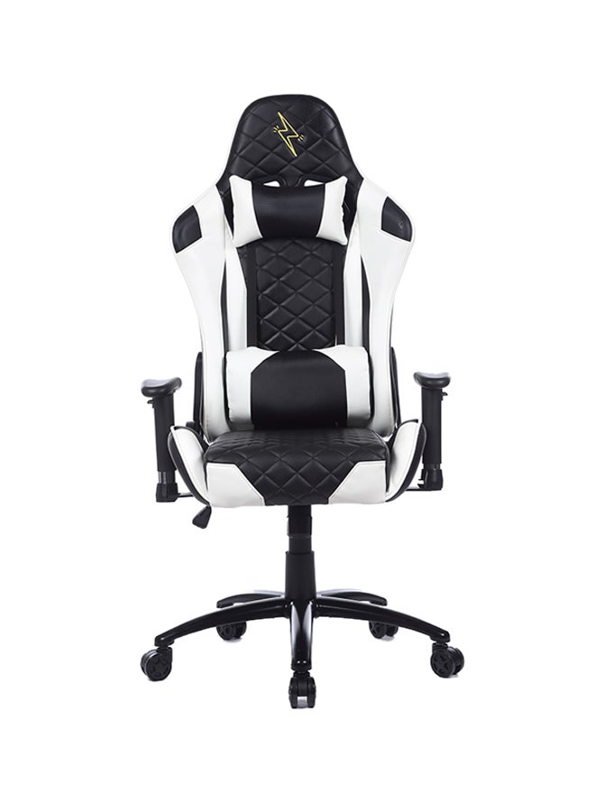 Blitzed Adjustable Gaming Chair With Lumbar Cushion White/Black - Image 1