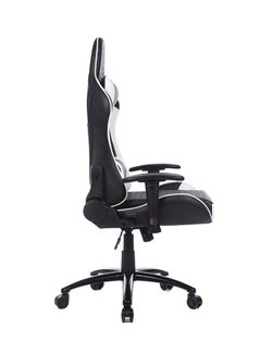 Blitzed Adjustable Gaming Chair With Lumbar Cushion White/Black  - Image 4