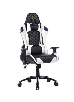 Blitzed Adjustable Gaming Chair With Lumbar Cushion White/Black  - Image 3