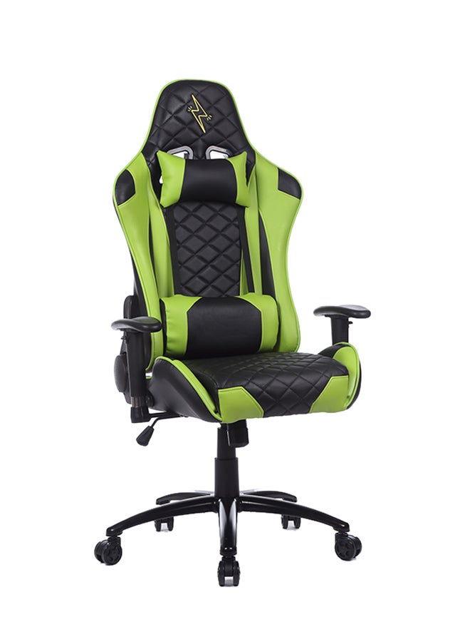 Adjustable Gaming Chair With Lumbar Cushion Green/Black