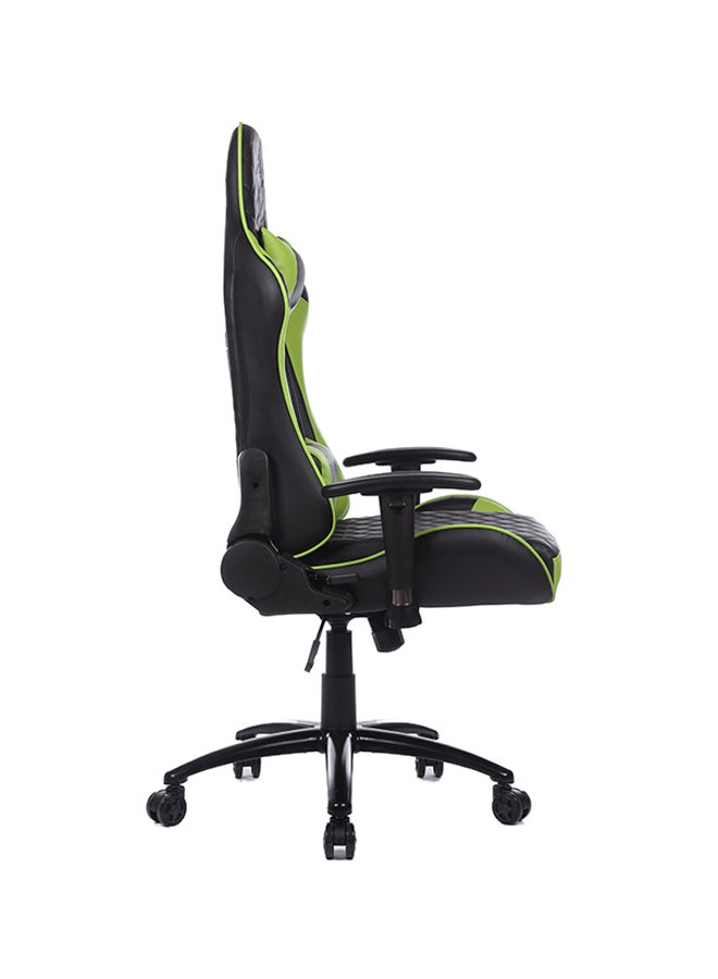 Adjustable Gaming Chair With Lumbar Cushion Green/Black