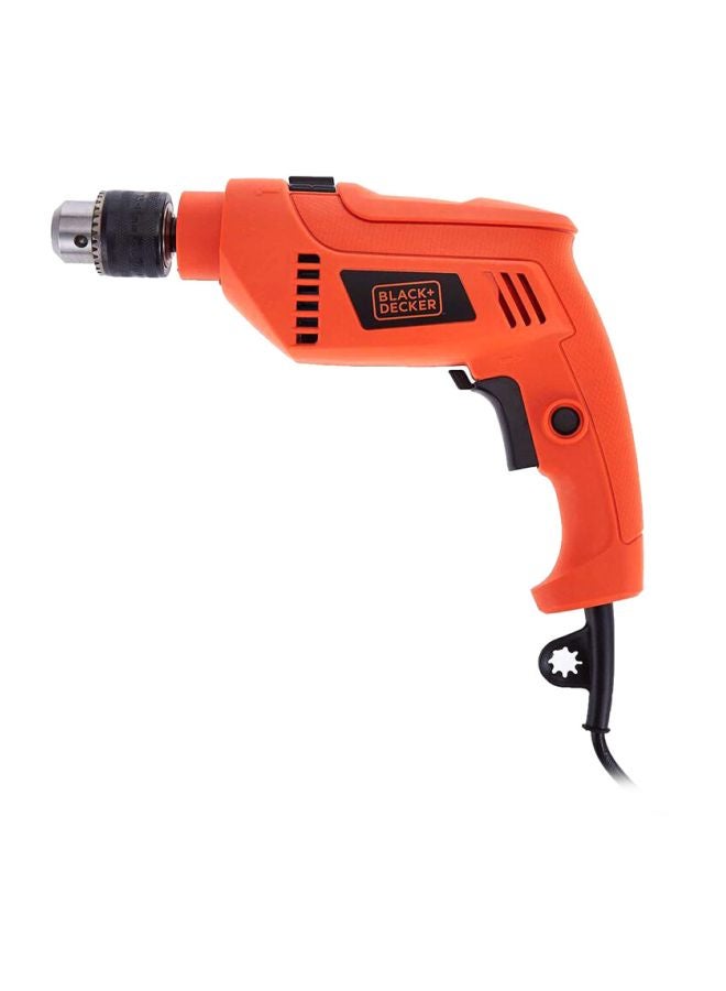 BLACK+DECKER - Hammer Drill With Accessory Set Orange/Black/Silver 143mm - Image 1