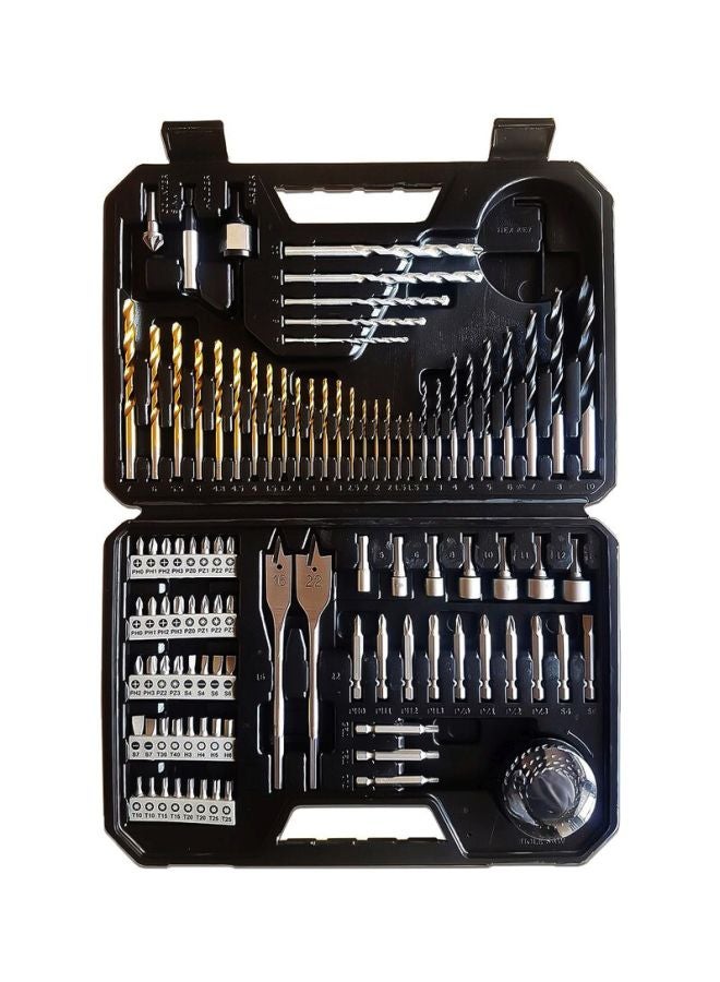 بوش طقم لقم مثقاب برو مختلطة مع حقيبة من 103 قطعة ذهبي/فضي/أسود - Image 1