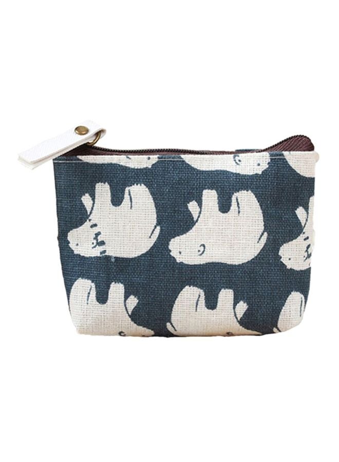 Bluelans Fashion Mini Coin Purse Blue/Brown/White 