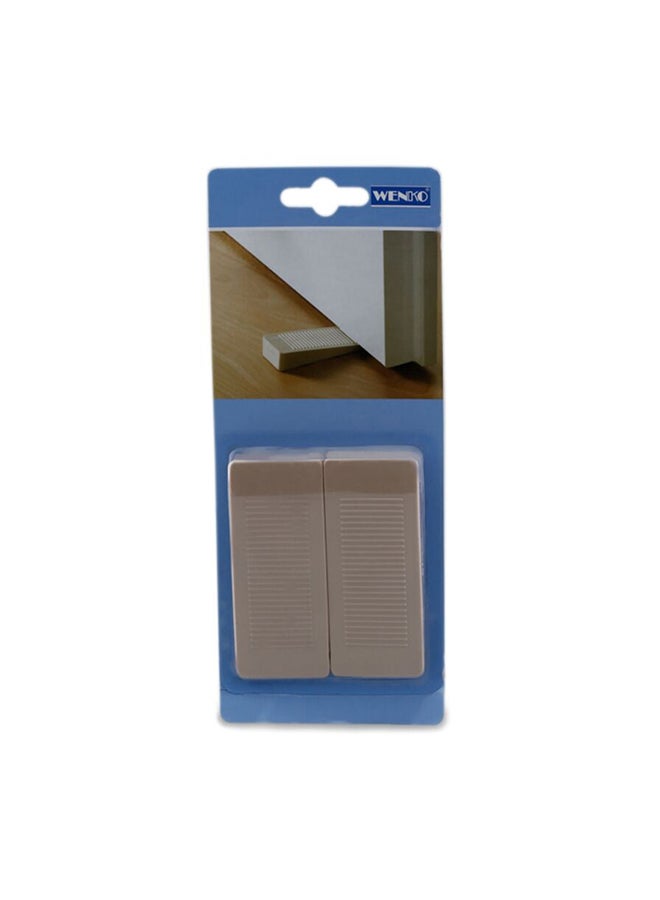 Wenko Pack Of 2 Door Wedge Grey