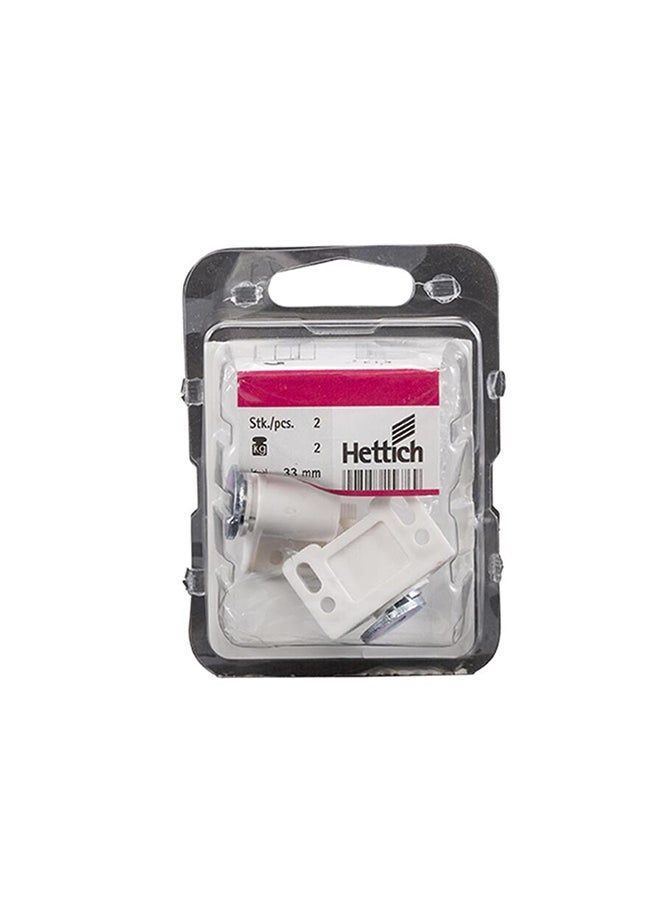 Hettich Pack Of 2 Adjustable Magnetic Silver  - Image 1