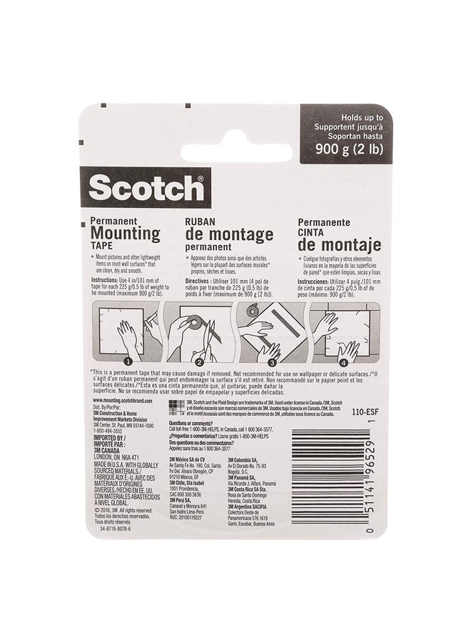 Scotch  Scotch Permanent Mounting Tape White  - Image 2