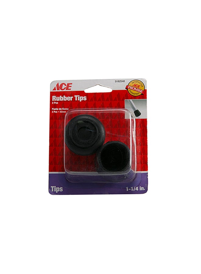 ACE Pack Of 2 Rubber Tip Black 