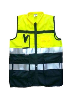 3M Safety Jacket With Reflective Stripes Black/Green XL 