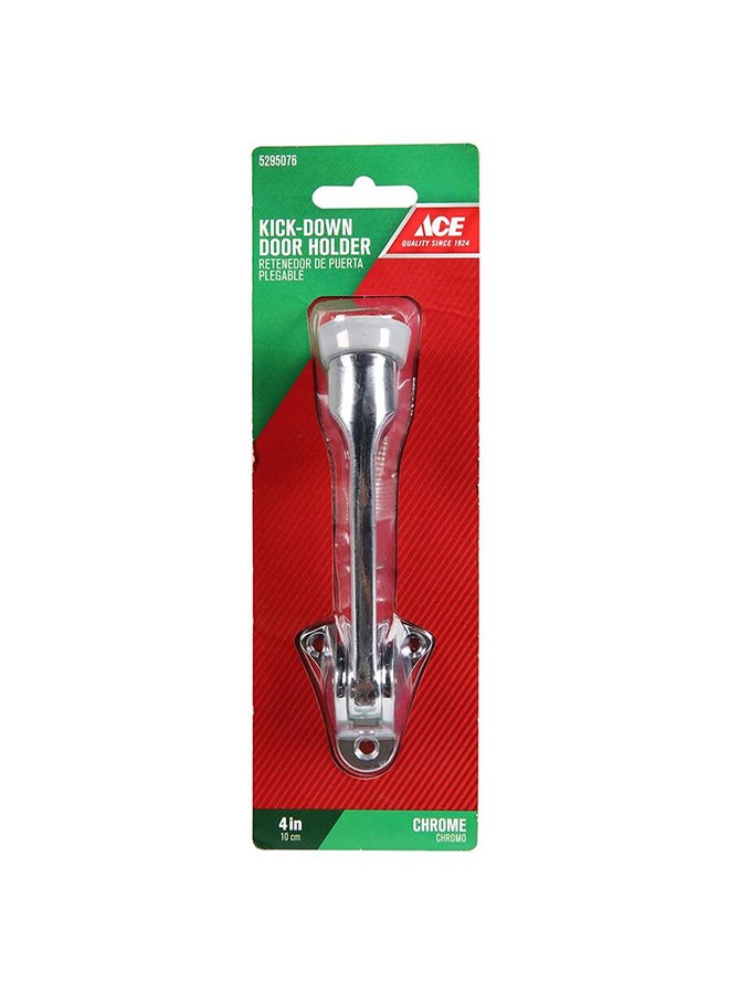 ACE Kick Down Locking Door Holder Silver 