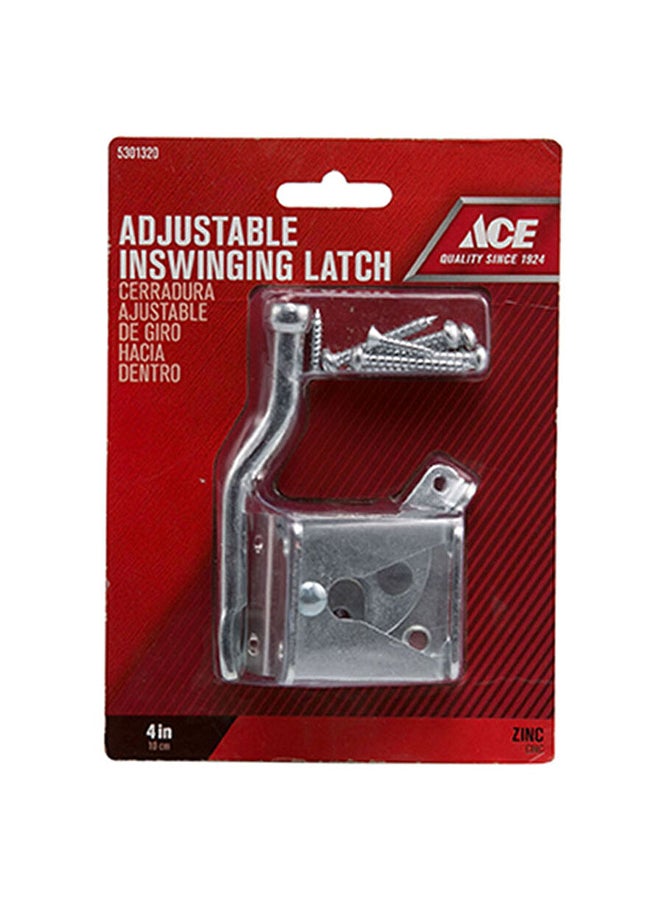 ACE Adjustable Inswing Latch Silver 