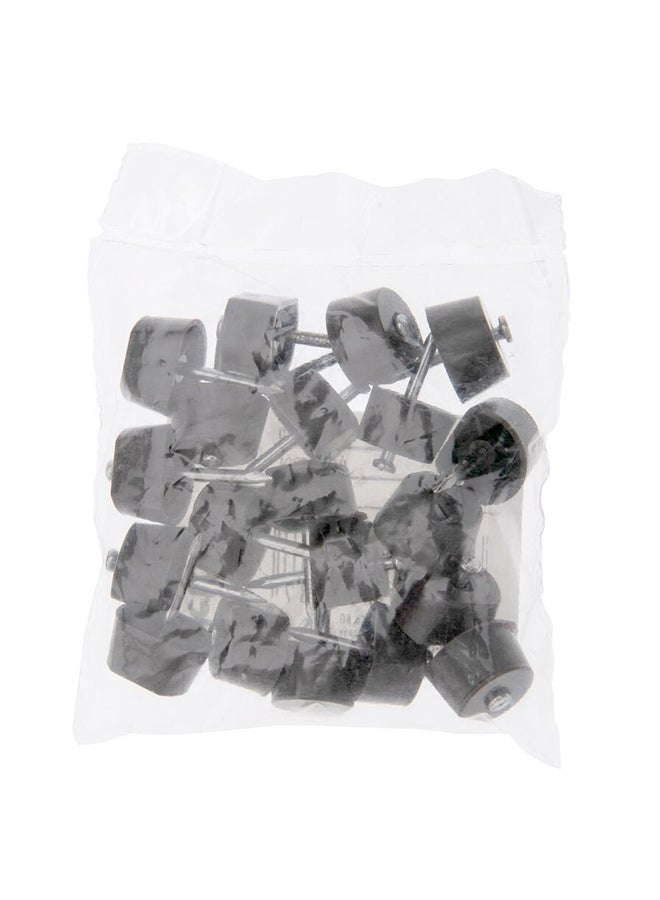 مجموعة دعامات للأرفف مكونة من 20 قطعة فضي 16مم