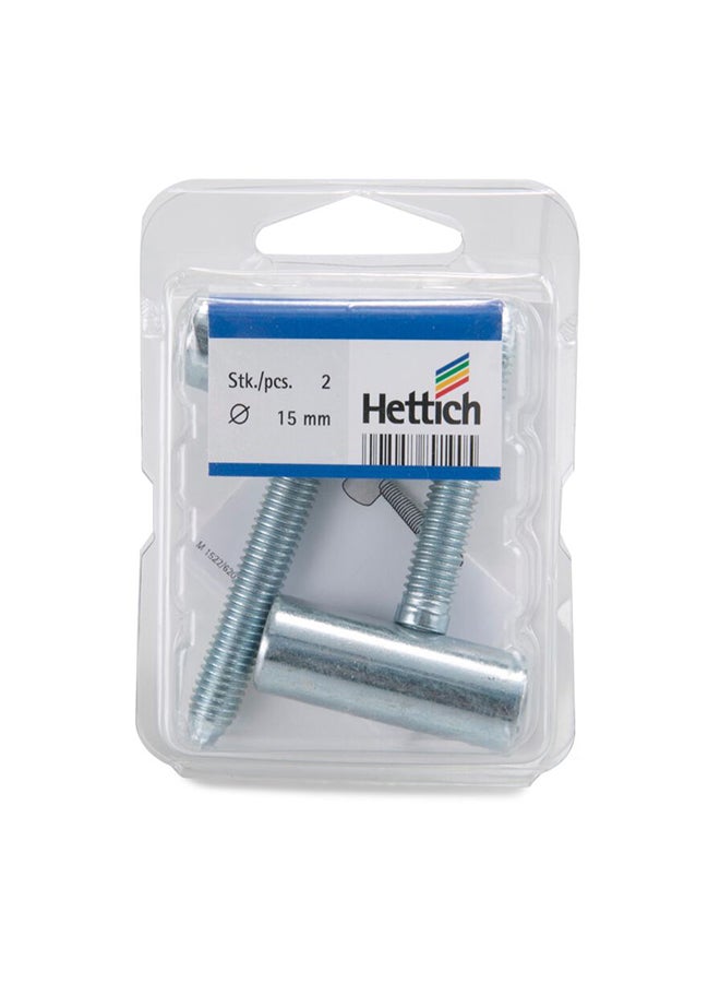 هيتيش طقم مفصلات مثقاب مكون من قطعتين فضي - Image 1