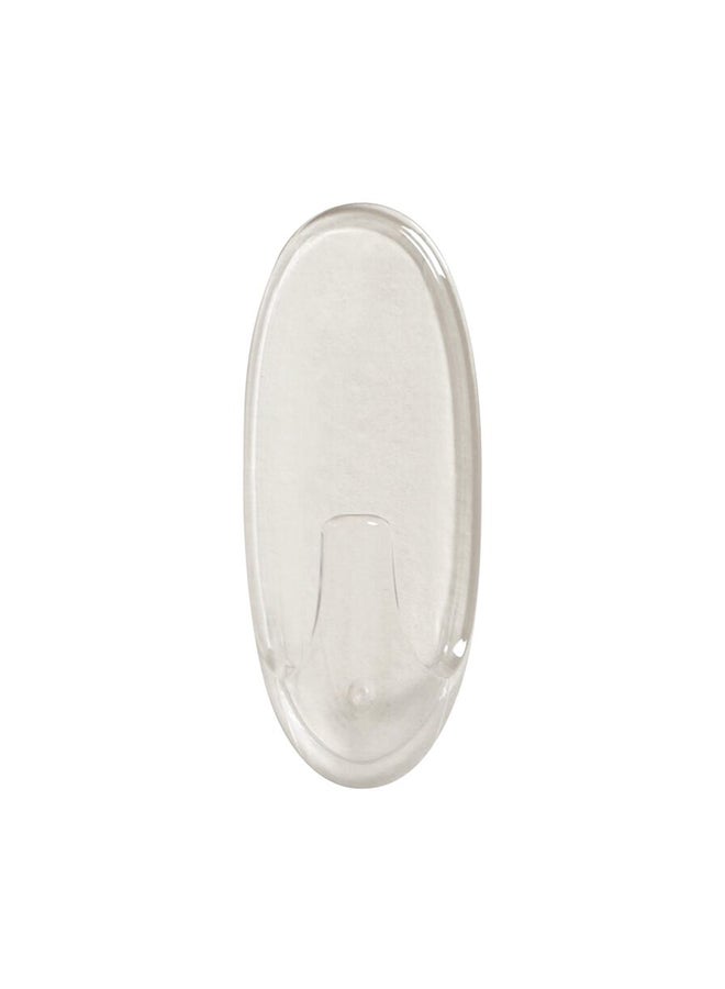 3M 3m Command Adhesive Hook (3.5 X 8.6 Cm, Large, Clear) Silver 8.6x3.5cm - Image 1