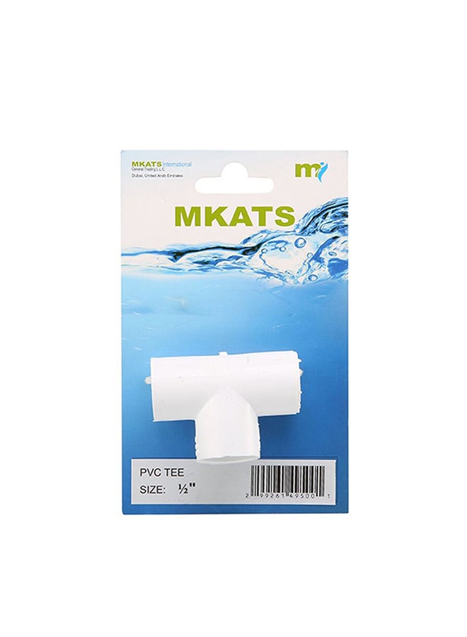 Pvc T-joint - 1/2in Silver