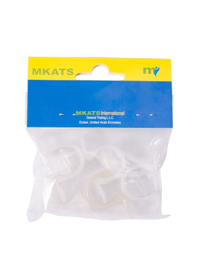 Mkats Pvc Pipe Clamps (1.3 Cm, Pack Of 5) Silver