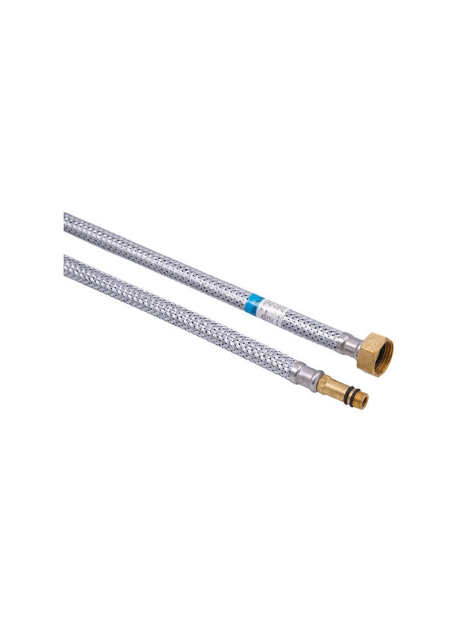 Mkats Mixer Flexible Hose (45 Cm, Pack Of 2) Silver - Image 2