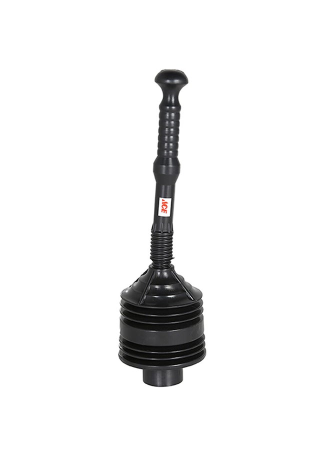 ACE Professional Plunger With Handle (Black) Silver 10mm 
