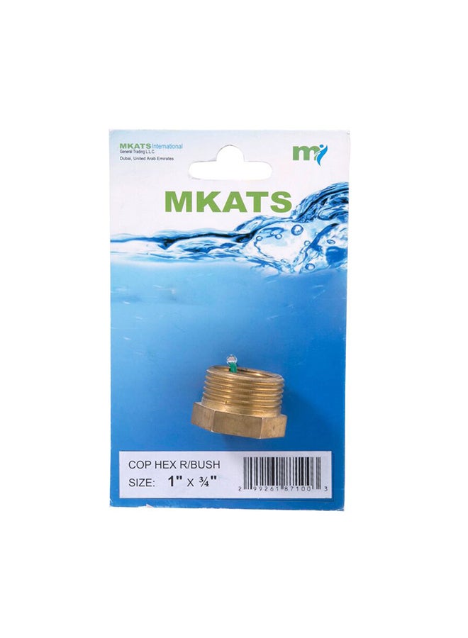 Mkats - Hex Reducer Bush 1in X 3/4thin Silver - Image 1