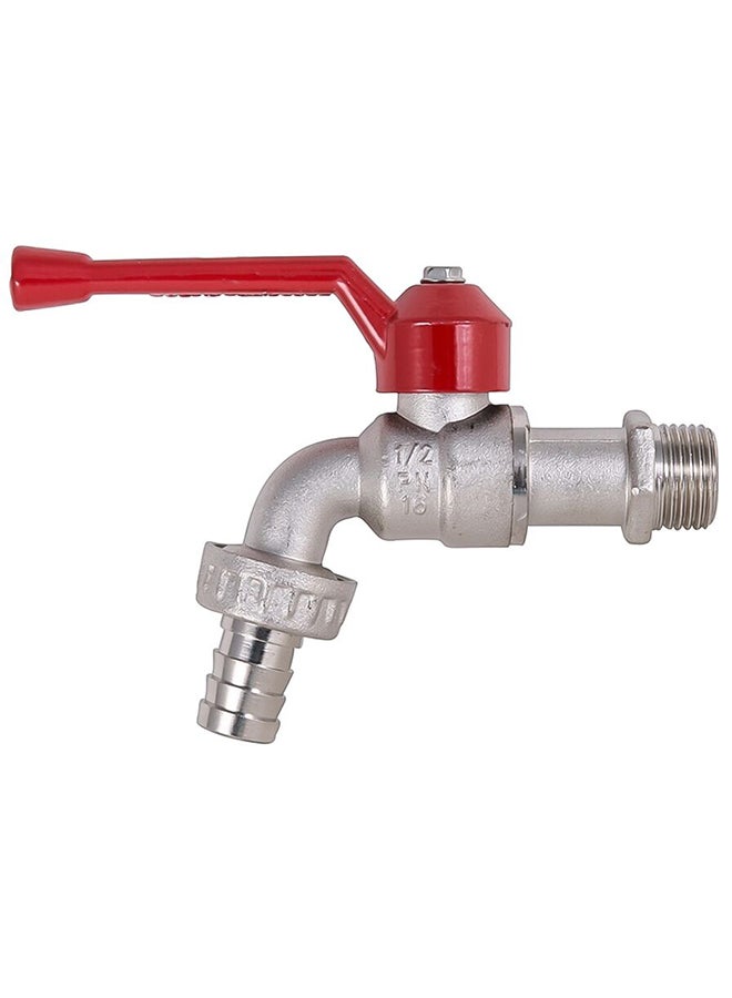 Mkats Cp Hose Cock (1.3 Cm) Silver