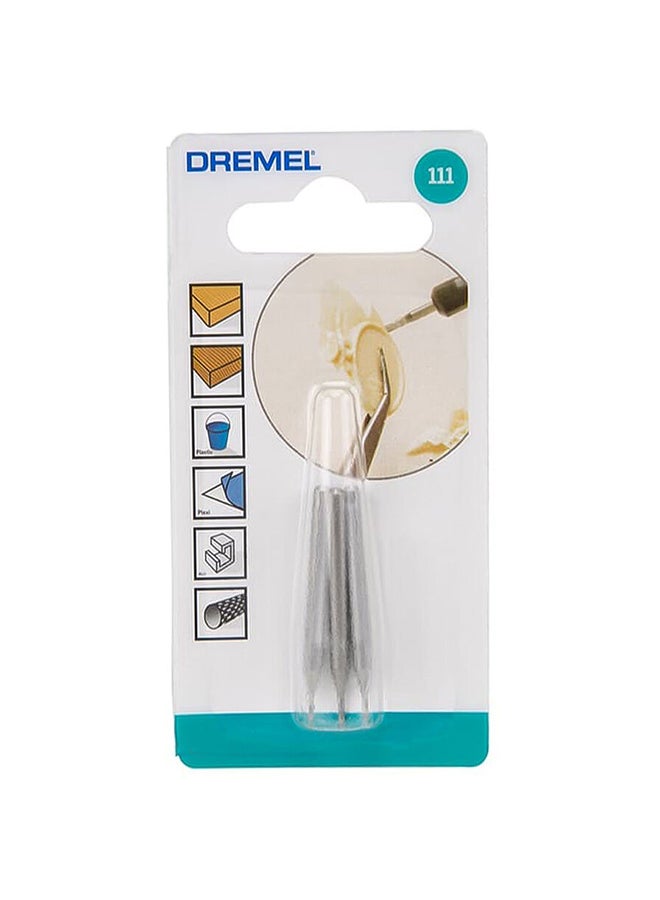 DREMEL 3-Piece 111 Engraving Cutter Silver 