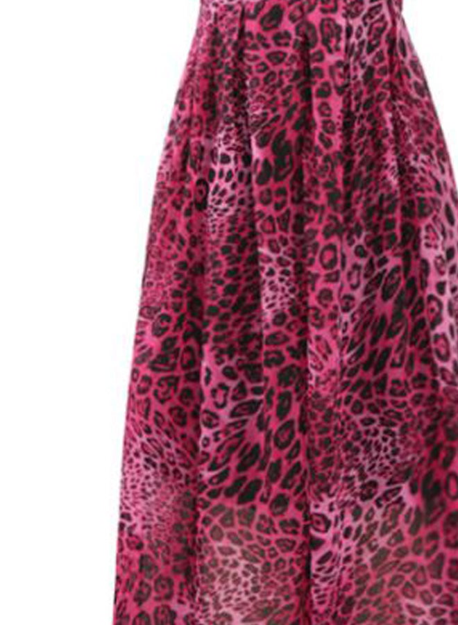 Leopard Printed Maxi Dress Rose/Black  - Image 3