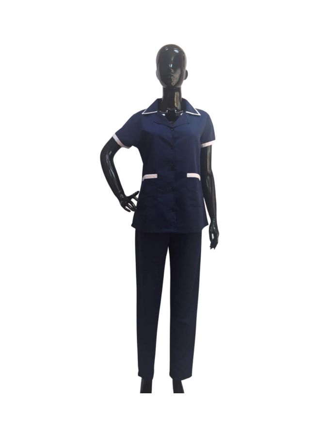 Veronica Scrub Suit Set Navy Blue - Image 1