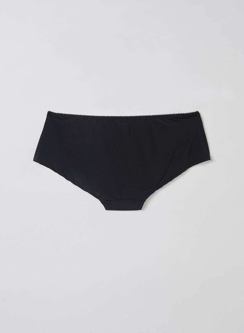 PARFAIT - Lace Trim Hipster Briefs Black - Image 1